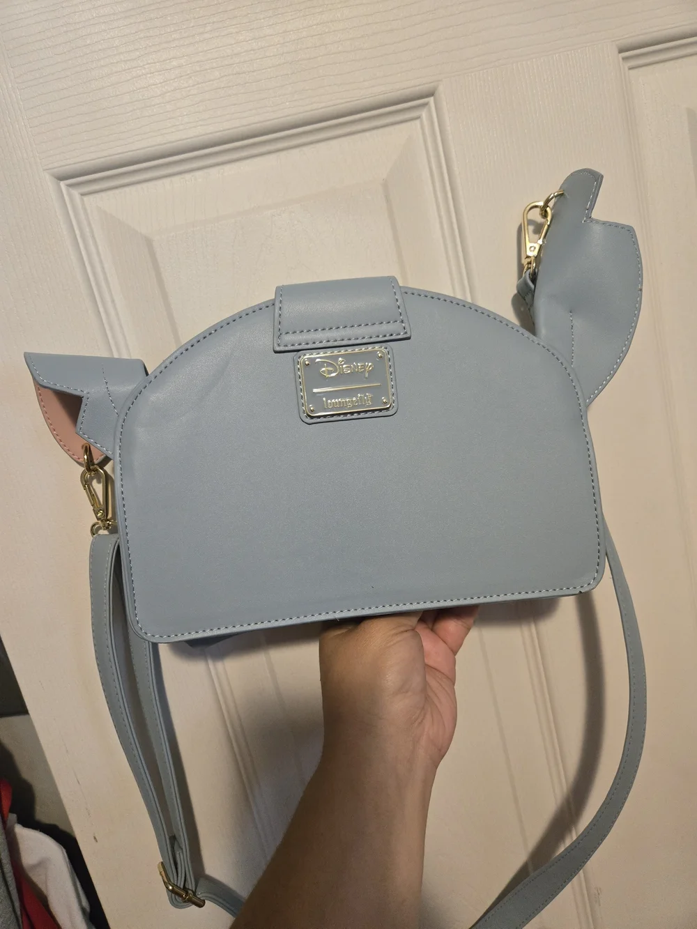 Loungefly Stitch Face Crossbody Bag - Light Blue & Mint